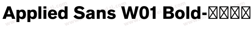 Applied Sans W01 Bold字体转换